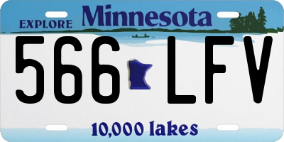 MN license plate 566LFV