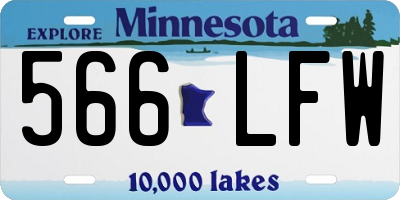 MN license plate 566LFW