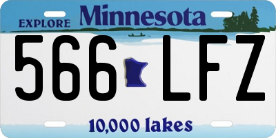 MN license plate 566LFZ