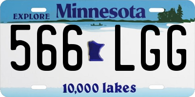 MN license plate 566LGG