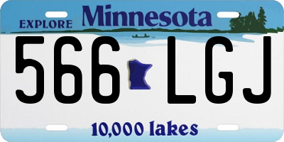 MN license plate 566LGJ