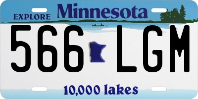 MN license plate 566LGM