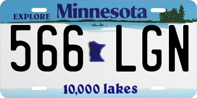 MN license plate 566LGN