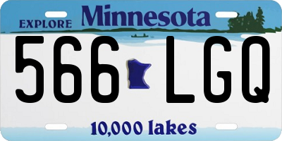 MN license plate 566LGQ