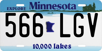 MN license plate 566LGV