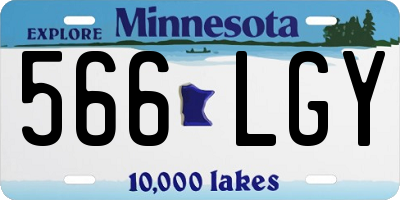 MN license plate 566LGY