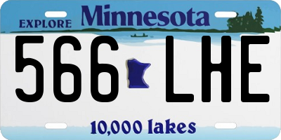 MN license plate 566LHE