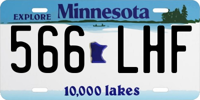 MN license plate 566LHF