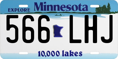 MN license plate 566LHJ