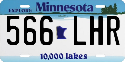 MN license plate 566LHR