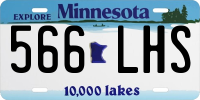 MN license plate 566LHS