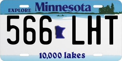 MN license plate 566LHT