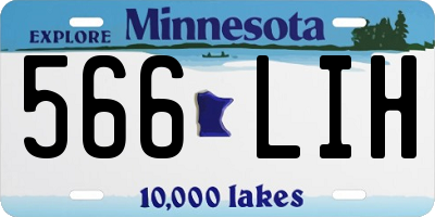 MN license plate 566LIH