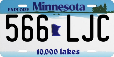 MN license plate 566LJC