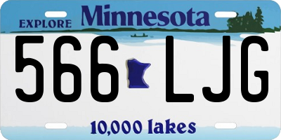 MN license plate 566LJG