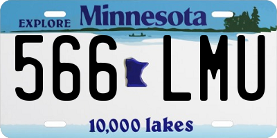 MN license plate 566LMU