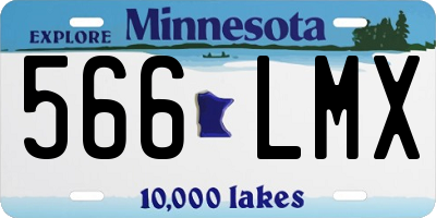 MN license plate 566LMX