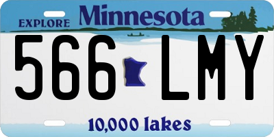 MN license plate 566LMY