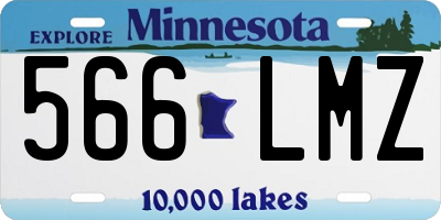 MN license plate 566LMZ