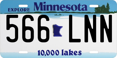 MN license plate 566LNN