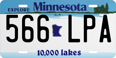MN license plate 566LPA