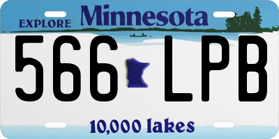 MN license plate 566LPB