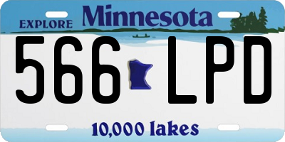 MN license plate 566LPD