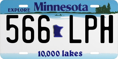 MN license plate 566LPH