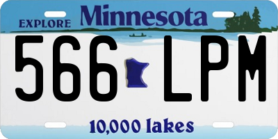 MN license plate 566LPM