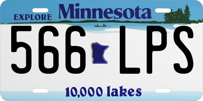 MN license plate 566LPS