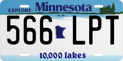 MN license plate 566LPT