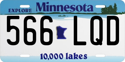 MN license plate 566LQD