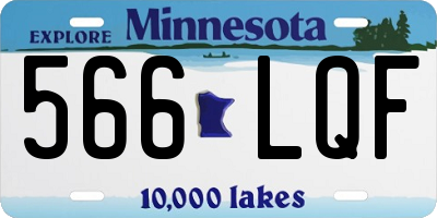 MN license plate 566LQF