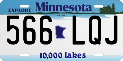 MN license plate 566LQJ