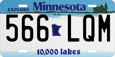 MN license plate 566LQM
