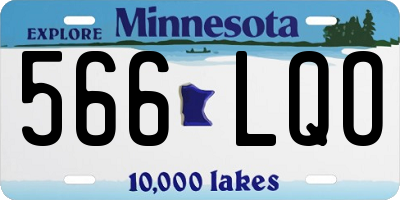 MN license plate 566LQO