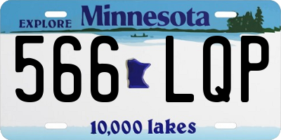 MN license plate 566LQP