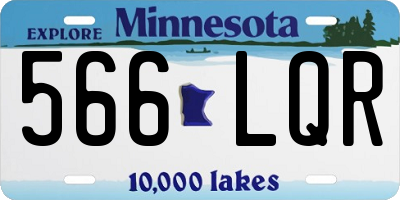 MN license plate 566LQR