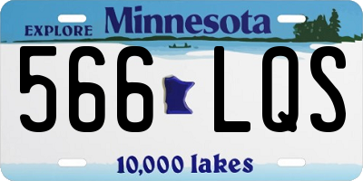 MN license plate 566LQS