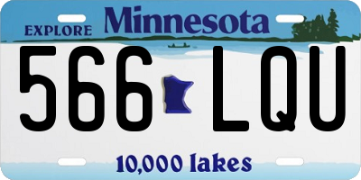 MN license plate 566LQU