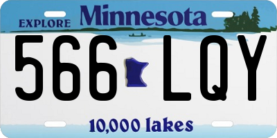 MN license plate 566LQY