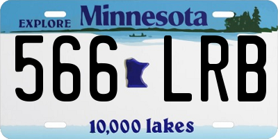 MN license plate 566LRB