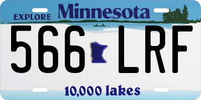 MN license plate 566LRF