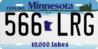 MN license plate 566LRG