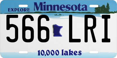 MN license plate 566LRI