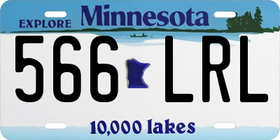 MN license plate 566LRL