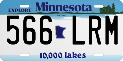 MN license plate 566LRM
