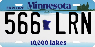 MN license plate 566LRN