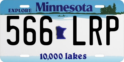 MN license plate 566LRP