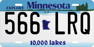 MN license plate 566LRQ